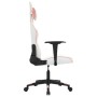 Silla gaming cuero sintético blanco y rosa en Sillas gaming | Comprar online en Foro24