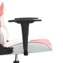 Silla gaming cuero sintético blanco y rosa en Sillas gaming | Comprar online en Foro24