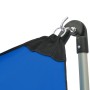 Hamaca con soporte plegable azul