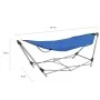Hamaca con soporte plegable azul de vidaXL, Hamacas - Ref: Foro24-44363, Precio: 96,28 €, Descuento: %