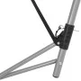 Hamaca con soporte plegable marrón de vidaXL, Hamacas - Ref: Foro24-44367, Precio: 83,39 €, Descuento: %