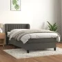 Box spring bed with dark gray velvet mattress 80x200 cm by , Beds and slatted bases - Ref: Foro24-3127578, Price: 297,77 €, D...
