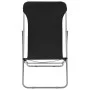 Folding beach chairs 2 units steel and black oxford fabric by vidaXL, Garden chairs - Ref: Foro24-44359, Price: 68,92 €, Disc...