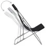 Folding beach chairs 2 units steel and black oxford fabric by vidaXL, Garden chairs - Ref: Foro24-44359, Price: 68,92 €, Disc...