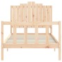 Bed frame with solid wood headboard 100x200 cm by , Beds and slatted bases - Ref: Foro24-3192286, Price: 134,96 €, Discount: %