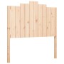 Bed frame with solid wood headboard 100x200 cm by , Beds and slatted bases - Ref: Foro24-3192286, Price: 134,96 €, Discount: %