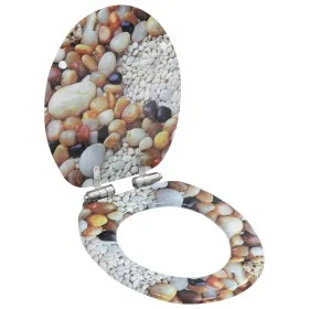 Toilet seat MDF soft close lid stone design by vidaXL, Toilet and bidet seats - Ref: Foro24-143935, Price: 56,36 €, Discount: %