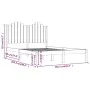 Estructura de cama de madera maciza de pino 160x200 cm de , Camas y somieres - Ref: Foro24-3103788, Precio: 155,56 €, Descuen...