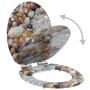 Toilet seat MDF soft close lid stone design by vidaXL, Toilet and bidet seats - Ref: Foro24-143935, Price: 62,61 €, Discount: %
