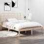 Solid wood double bed frame 135x190 cm by , Beds and slatted bases - Ref: Foro24-3105445, Price: 134,84 €, Discount: %
