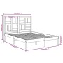 Weißes Massivholzbettgestell King Size 150x200 cm von , Betten und Lattenroste - Ref: Foro24-3105956, Preis: 138,22 €, Rabatt: %