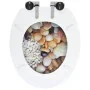 Toilet seat MDF soft close lid stone design by vidaXL, Toilet and bidet seats - Ref: Foro24-143935, Price: 56,36 €, Discount: %