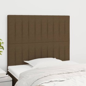 Kopfteile 2 Einheiten aus dunkelbraunem Stoff 90x5x78/88 cm von , Kopf- und Fußteile - Ref: Foro24-3116555, Preis: 58,20 €, R...