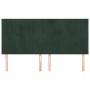 Kopfteile 4 Einheiten aus dunkelgrünem Samt 100x5x78/88 cm von , Kopf- und Fußteile - Ref: Foro24-3116639, Preis: 140,77 €, R...