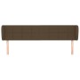 Dark gray fabric headboard 163x23x78/88 cm by , Headboards and footboards - Ref: Foro24-3117153, Price: 67,80 €, Discount: %