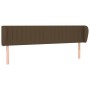 Dark brown fabric headboard 183x23x78/88 cm by , Headboards and footboards - Ref: Foro24-3117399, Price: 70,80 €, Discount: %