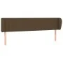 Dark brown fabric headboard 183x23x78/88 cm by , Headboards and footboards - Ref: Foro24-3117399, Price: 63,92 €, Discount: %