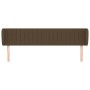 Dark brown fabric headboard 183x23x78/88 cm by , Headboards and footboards - Ref: Foro24-3117399, Price: 70,80 €, Discount: %