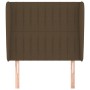Headboard with dark brown fabric ears 83x23x118/128 cm by , Headboards and footboards - Ref: Foro24-3118171, Price: 70,36 €, ...