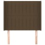 Headboard with dark brown fabric ears 83x16x118/128 cm by , Headboards and footboards - Ref: Foro24-3119795, Price: 65,11 €, ...