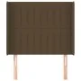 Headboard with dark brown fabric ears 83x16x118/128 cm by , Headboards and footboards - Ref: Foro24-3119795, Price: 63,25 €, ...