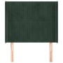Kopfteil mit dunkelgrünen Samtohren 83x16x118/128 cm von , Kopf- und Fußteile - Ref: Foro24-3119851, Preis: 84,34 €, Rabatt: %
