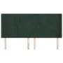 Headboard with dark green velvet ears 203x16x118/128cm by , Headboards and footboards - Ref: Foro24-3119887, Price: 146,16 €,...