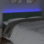 Cabecero con LED de terciopelo verde oscuro 180x5x78/88 cm de , Cabeceros y pies de cama - Ref: Foro24-3121913, Precio: 75,79...