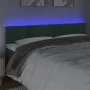 Cabecero con LED de terciopelo verde oscuro 180x5x78/88 cm de , Cabeceros y pies de cama - Ref: Foro24-3121913, Precio: 72,38...
