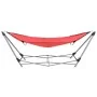 Hamaca con soporte plegable rojo de vidaXL, Hamacas - Ref: Foro24-44364, Precio: 100,14 €, Descuento: %