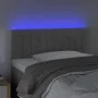 Hellgraues Samtkopfteil mit LED 80x5x78/88 cm von , Kopf- und Fußteile - Ref: Foro24-3121880, Preis: 42,91 €, Rabatt: %
