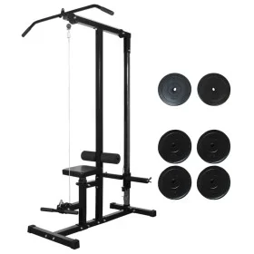Bodybuilding machine with 40 kg weight plates by vidaXL, Weight lifting machines - Ref: Foro24-275356, Price: 330,69 €, Disco...