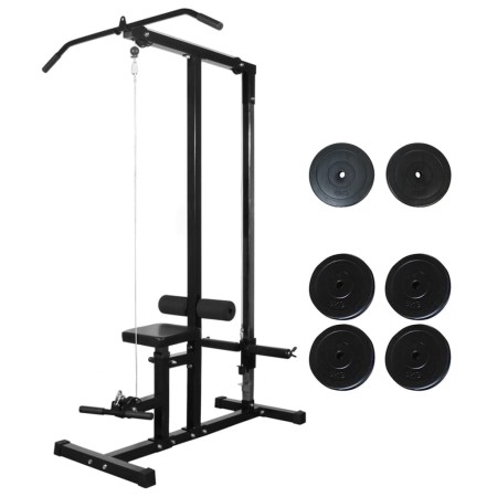 Bodybuilding-Gerät mit 40-kg-Hantelscheiben von vidaXL, Gewichthebermaschinen - Ref: Foro24-275356, Preis: 300,84 €, Rabatt: %