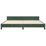 Dunkelgrüner Samtbettrahmen mit Kopfteil 200x200 cm von , Betten und Lattenroste - Ref: Foro24-3125900, Preis: 257,77 €, Raba...