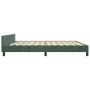 Dark green velvet bed frame with headboard 200x200 cm by , Beds and slatted bases - Ref: Foro24-3125900, Price: 253,87 €, Dis...