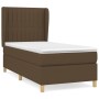 Cama box spring con colchón tela marrón oscuro 90x200 cm de , Camas y somieres - Ref: Foro24-3128656, Precio: 352,46 €, Descu...