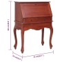 Sekretärschreibtisch aus massivem braunem Mahagoniholz, 78 x 42 x 103 cm von , Schreibtische - Ref: Foro24-283841, Preis: 386...
