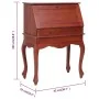 Solid brown mahogany wood secretaire desk 78x42x103 cm by , Desks - Ref: Foro24-283841, Price: 376,85 €, Discount: %