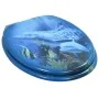 Toilet seat with soft close lid, made of MDF with dolphin design. by vidaXL, Toilet and bidet seats - Ref: Foro24-143930, Pri...