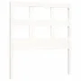 Single bed frame with white solid wood headboard by , Beds and slatted bases - Ref: Foro24-3192972, Price: 107,68 €, Discount: %