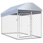 Zwinger für den Außenbereich mit Dach 200x100x125 cm von vidaXL, Hundehütten und Zäune - Ref: Foro24-144492, Preis: 141,40 €,...