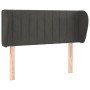 Dunkelgraues Samtkopfteil 83x23x78/88 cm von , Kopf- und Fußteile - Ref: Foro24-3117413, Preis: 42,71 €, Rabatt: %