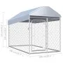 Zwinger für den Außenbereich mit Dach 200x100x125 cm von vidaXL, Hundehütten und Zäune - Ref: Foro24-144492, Preis: 165,44 €,...