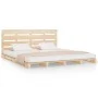 Solid pine wood bed frame 120x190 cm by , Beds and slatted bases - Ref: Foro24-3190500, Price: 160,23 €, Discount: %
