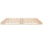 Solid pine wood bed frame 120x190 cm by , Beds and slatted bases - Ref: Foro24-3190500, Price: 160,23 €, Discount: %