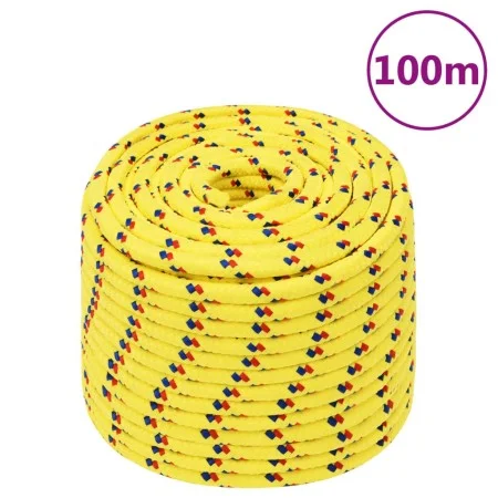 Cuerda de barco polipropileno amarillo 12 mm 100 m de , Sogas y cuerdas metálicas - Ref: Foro24-152619, Precio: 54,15 €, Desc...
