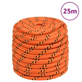 Cuerda de barco polipropileno naranja 16 mm 25 m