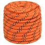 Orange polypropylene boat rope 16 mm 25 m by , Ropes and metal cords - Ref: Foro24-152678, Price: 27,60 €, Discount: %