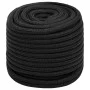 Deep black polypropylene boat rope 18 mm 25 m by , Ropes and metal cords - Ref: Foro24-152523, Price: 34,85 €, Discount: %