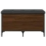 Brown oak engineered wood storage bench 82x42x45 cm by , Benches for halls and storage - Ref: Foro24-835146, Price: 77,03 €, ...